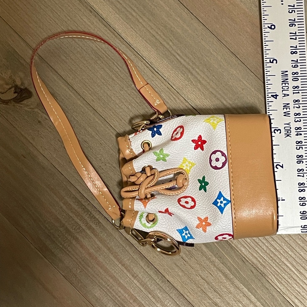 Multicolor Designer Look Bag Charm - Picture 4 of 4